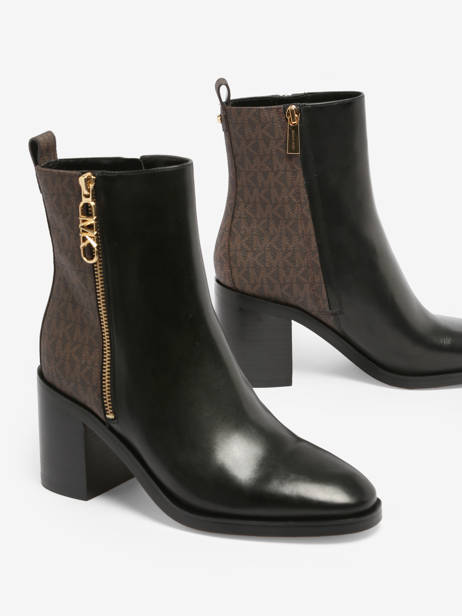 Bottines à Talon Regan En Cuir Michael kors Noir women F3RGME8L vue secondaire 3