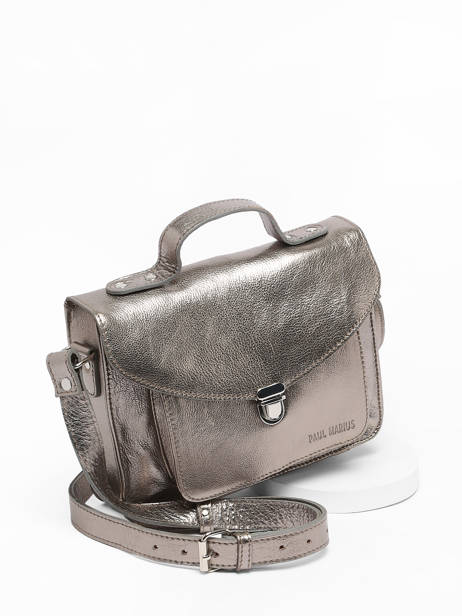 Sac  Mademoiselle George Cuir Paul marius Argent vintage GEORGE vue secondaire 2