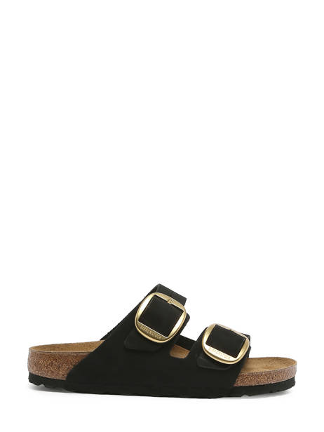 Mules Arizona Big Buckle En Cuir Birkenstock Noir women 1023290