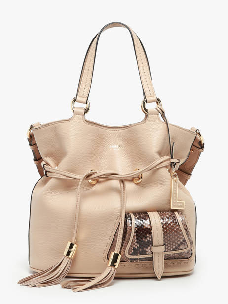 Sac Seau M Premier Flirt Python Cuir Lancel Beige premier flirt A10529 vue secondaire 2