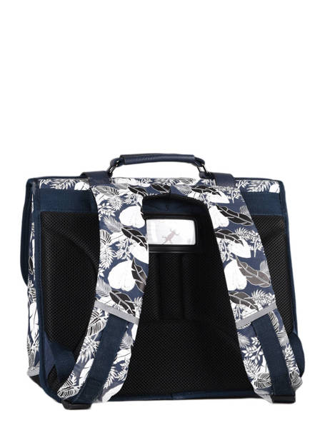 Cartable 2 Compartiments Cameleon Bleu vintage urban PBVBCR38 vue secondaire 4