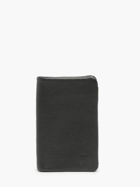 Portefeuille Cuir Biba Noir wallet SFM4L