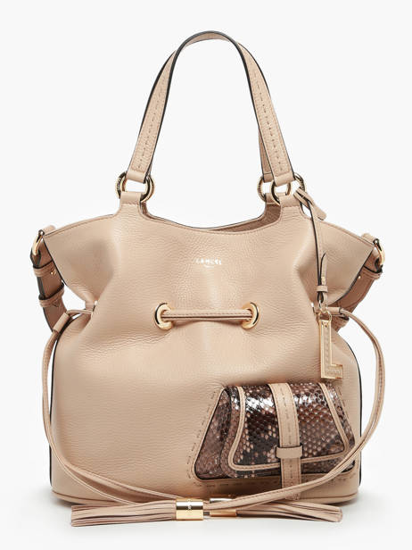 Sac Seau M Premier Flirt Python Cuir Lancel Beige premier flirt A10529