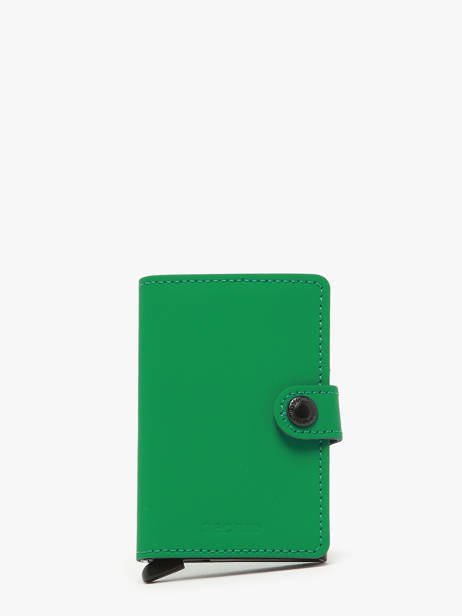 Porte-cartes Cuir Secrid Vert matte MM