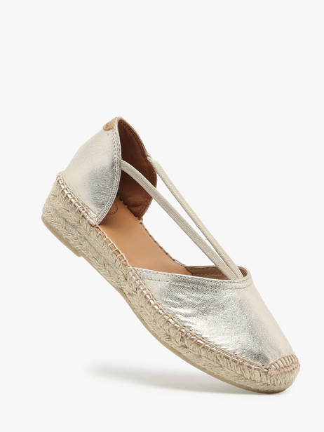 Espadrilles En Cuir Toni pons Or women P vue secondaire 1