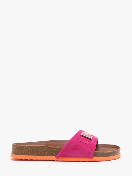 Mules En Cuir Nathan baume Rose women 241N70