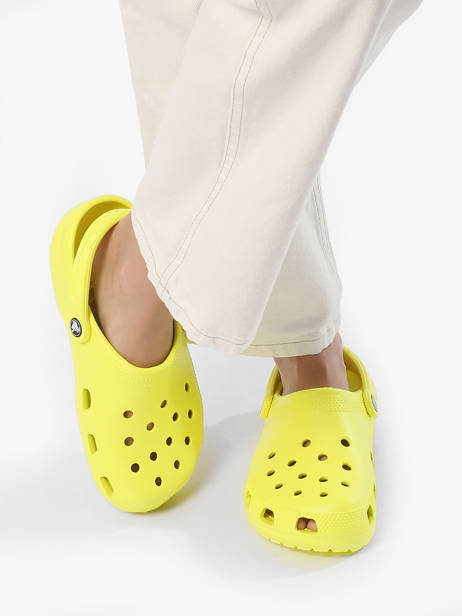 Mules Classic Bone Crocs Jaune unisex 10001 vue secondaire 2