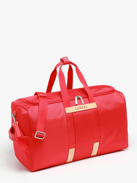 Sac 48h Néo Partance Polyester Recyclé Et Cuir Lancel Rouge neo partance A12974 vue secondaire 1