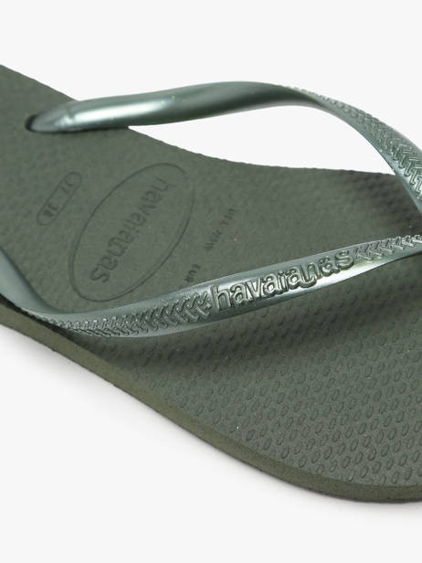 Tongs Slim Havaianas Vert women 4000030F vue secondaire 1