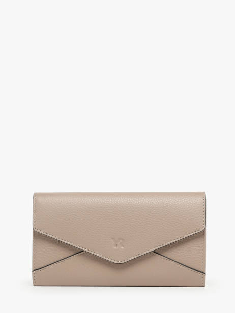 Portefeuille Cuir Yves renard Beige enveloppe 29286