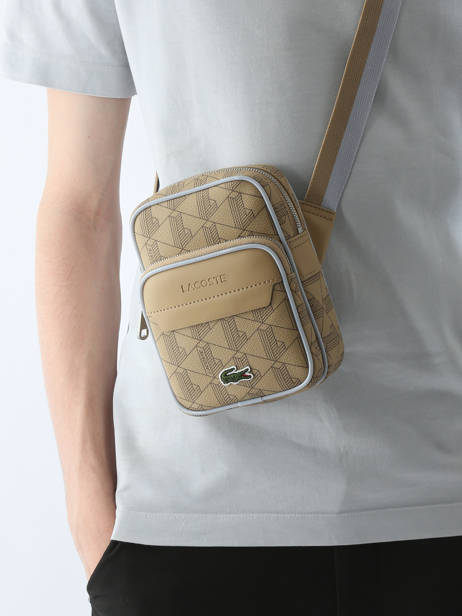 Sac Bandoulière Lacoste Beige the blend NH4585BG vue secondaire 1