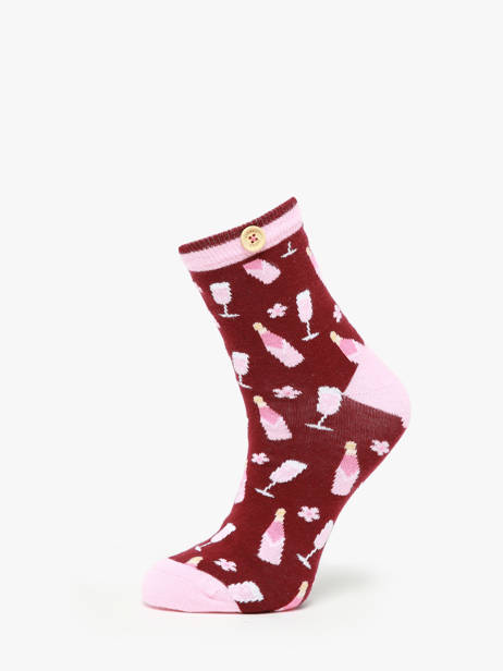 Chaussettes Cabaia Rouge socks women MIC