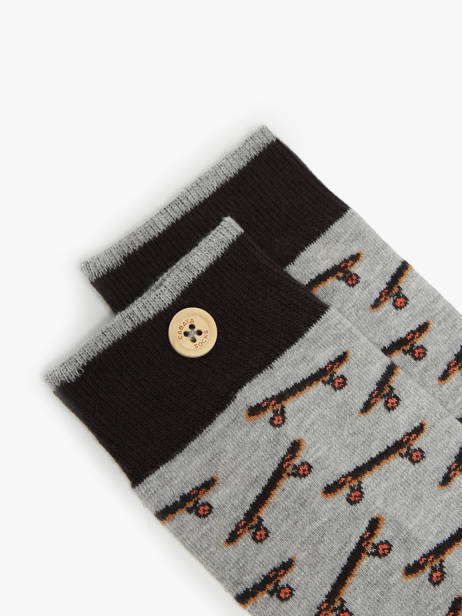 Chaussettes Cabaia Gris socks men ANG vue secondaire 1