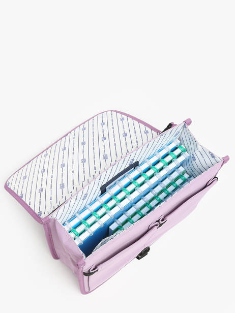 Cartable 2 Compartiments Cabaia Violet school S vue secondaire 3