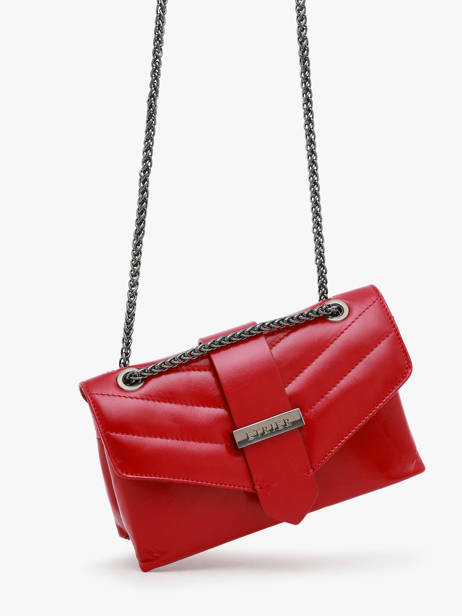 Sac BandouliÃ¨re Jana Amour Cuir Etrier Rouge jana amour EJAM002R vue secondaire 2