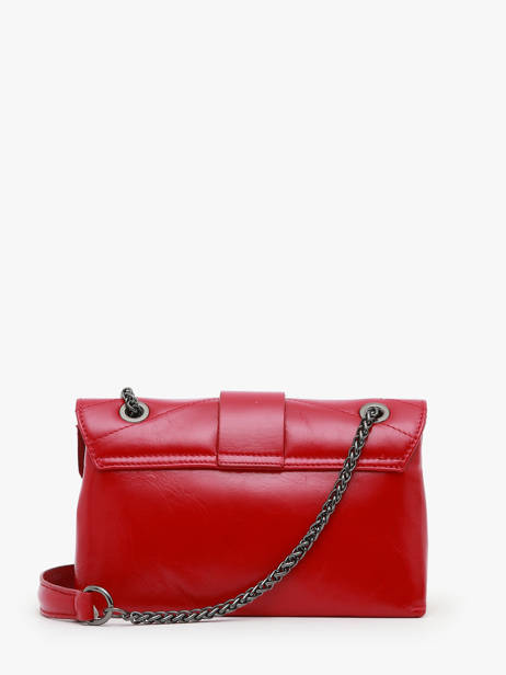 Sac BandouliÃ¨re Jana Amour Cuir Etrier Rouge jana amour EJAM002R vue secondaire 4