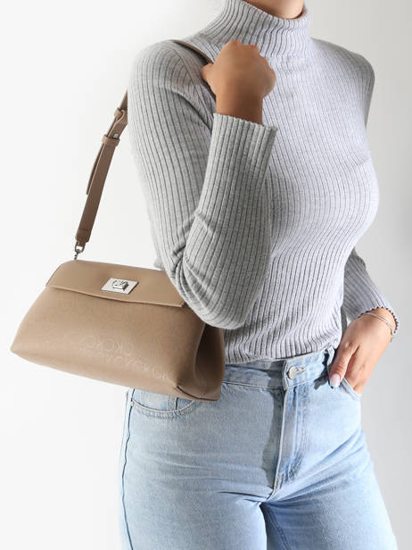 Sac Porté épaule Ck Push Polyester Recyclé Calvin klein jeans Marron ck push K612143 vue secondaire 1