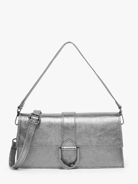 Sac Porté épaule Nine Cuir Milano Argent nine NI24066