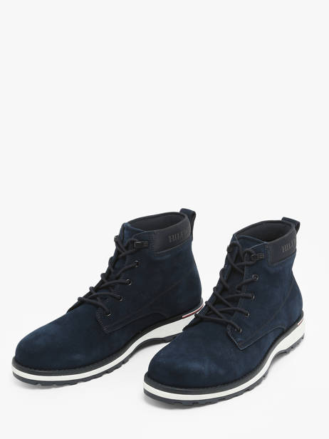 Bottines En Cuir Tommy hilfiger Bleu men 5147DW5 vue secondaire 1