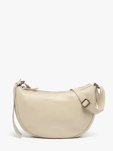 Sac Bandoulière Cow Cuir Basilic pepper Beige cow BCOW71