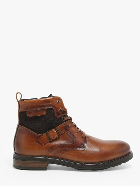 Bottines Correct En Cuir Redskins Marron men CORRECT