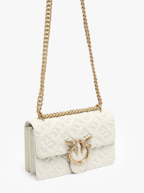 Sac Bandoulière Love Bag Icon Cuir Pinko Blanc love bag icon A1YB vue secondaire 2