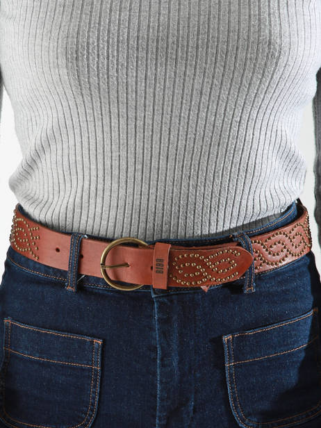 Ceinture Biba Marron accessoires ATO1A vue secondaire 1