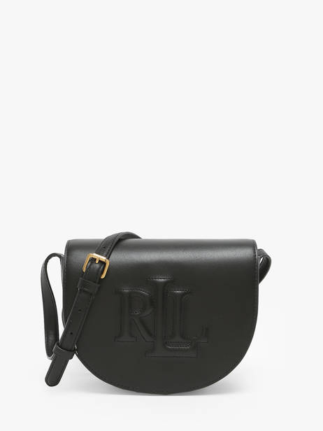 Sac Bandoulière Anstey Cuir Lauren ralph lauren Noir anstey 31950130