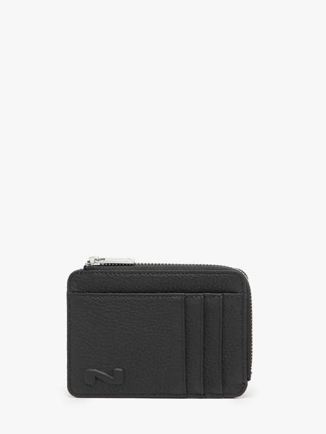 Porte-monnaie Avec Porte-cartes Cuir Nathan baume Noir original n 217N