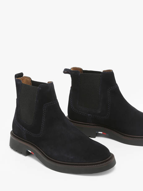 Chelsea Boots En Cuir Tommy hilfiger Bleu men 5104DW5 vue secondaire 1