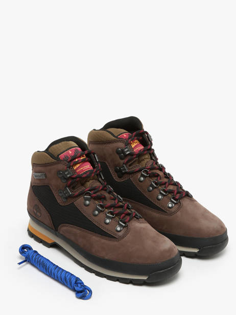 Sneakers Euro Hiker En Cuir Timberland Marron men 6DYHW071 vue secondaire 1