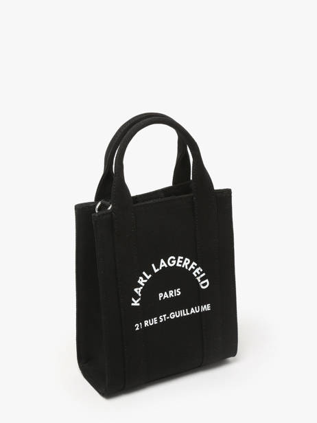 Sac Bandoulière Xs Rsg Coton Karl lagerfeld Noir rsg 246W3890 vue secondaire 2