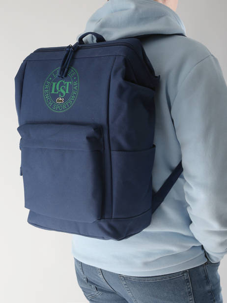 Sac à Dos Business Lacoste Bleu neo croc NU4688NZ vue secondaire 1