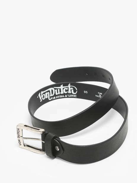 Ceinture Ajustable Von dutch Noir belt HUTCH vue secondaire 2