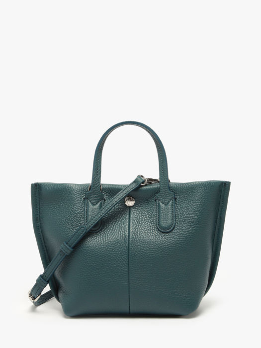 Longchamp Essential cuir Sacs porté main Vert