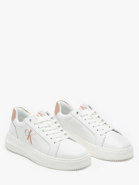 Sneakers En Cuir Calvin klein jeans Blanc women 8230K6 vue secondaire 2