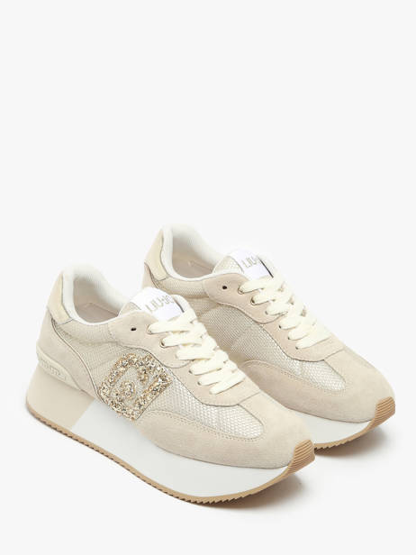 Sneakers Dreamy 02 En Cuir Liu jo Beige women BA5035PX vue secondaire 2