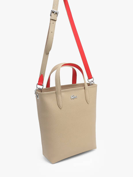 Sac Bandoulière Anna Lacoste Beige anna NF4929AA vue secondaire 2