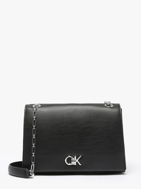 Sac Bandoulière Ck Chain Polyester Recyclé Calvin klein jeans Noir ck chain K612810