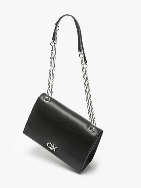 Sac Bandoulière Ck Chain Polyester Recyclé Calvin klein jeans Noir ck chain K612810 vue secondaire 2