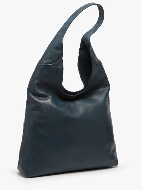 Sac Porté épaule Cow Cuir Basilic pepper Bleu cow BCOW2L vue secondaire 2