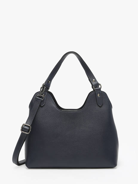 Sac à Main Caviar Cuir Milano Bleu caviar CA24067