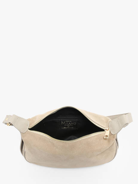 Sac Porté épaule Et Bandoulière Velvet Caviar Cuir Milano Beige velvet caviar VC24113 vue secondaire 3