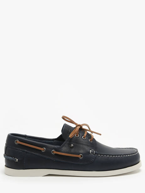 Chaussures Bateau En Cuir Redskins Bleu men ORLAND