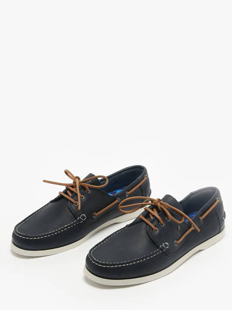 Chaussures Bateau En Cuir Redskins Bleu men ORLAND vue secondaire 1