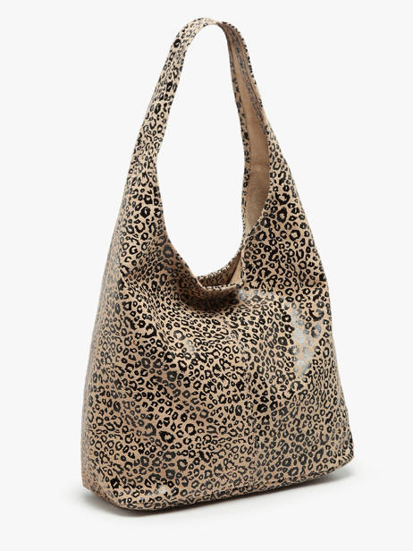 Sac Porté épaule Velvet Leopardo Cuir Milano Multicolore velvet leopardo VL24062 vue secondaire 2