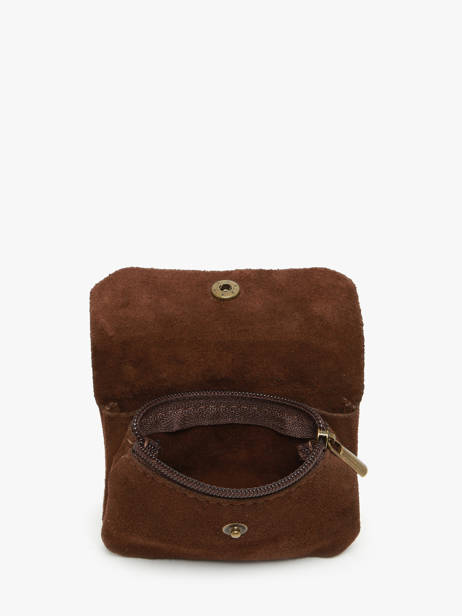 Porte-monnaie Cuir Milano Marron velvet VE23091 vue secondaire 1