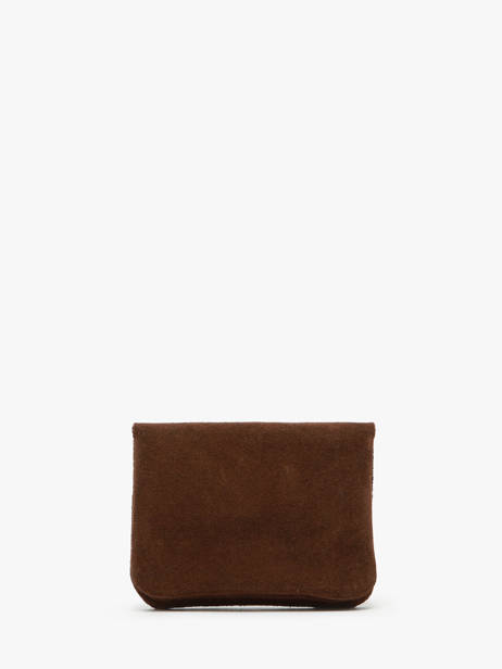 Porte-monnaie Cuir Milano Marron velvet VE23091 vue secondaire 2