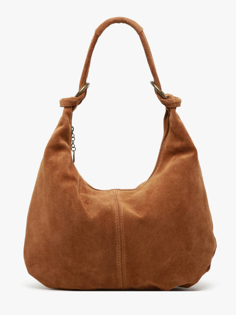 Sac Porté épaule Velvet Cuir Milano Marron velvet VE24111