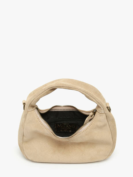 Sac Bandoulière Velvet Cuir Milano Beige velvet VE24113 vue secondaire 3